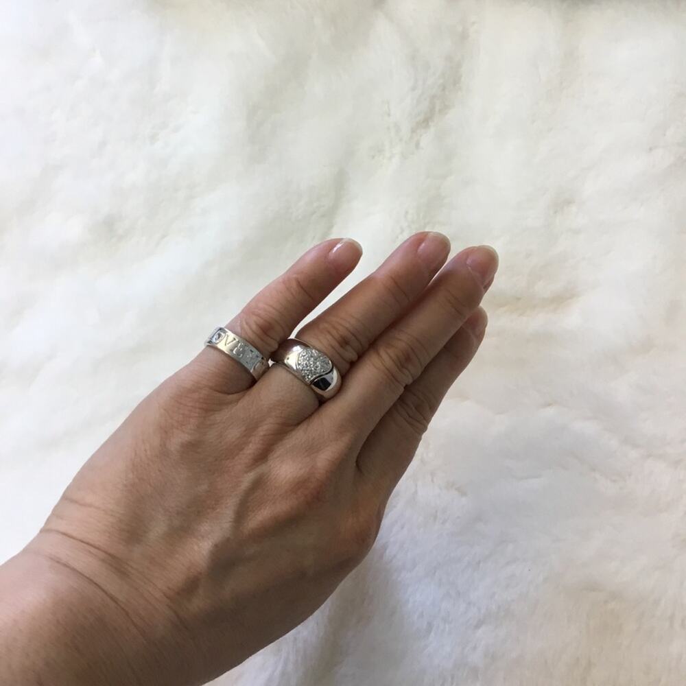 Sterling Silver Heart Crystal "I Love You" Ring - Picture 12 of 13